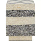 Sgabello d'accento quadrato imbottito con ripiano trapuntato e gambe in metallo color oro