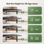 Base per letto regolabile Twin XL con inclinazione testa e piedi, luce notturna, telecomando wireless, 4 porte USB e 4 opzioni di altezza