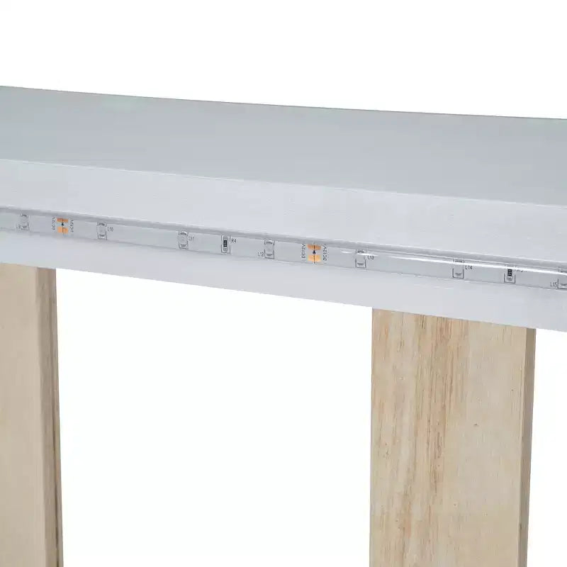 Letto a piattaforma a forma di auto da corsa con luci LED e schienale imbottito, dimensioni singole, bianco