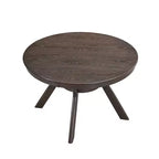 Tavolo Rotondo da Pranzo in Legno con Ripiano Contenitore per Cucina o Piccoli Spazi