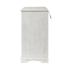 Credenza antica da 43,3 pollici con 3 ante intagliate