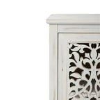 Credenza antica da 43,3 pollici con 3 ante intagliate