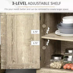 Madia moderna stile Farmhouse con contenitore, mobiletto a buffet con 2 ante scorrevoli stile fienile e cassetto per sala da pranzo