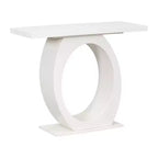 Consolle Elegante con Base a Forma di Uovo, Tavolo da Ingresso con Piano Resistente e Spesso, Tavolino d'Appoggio per Ingresso, Soggiorno