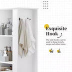 Armadio alto moderno Scomparto inclinabile Ripiani regolabili Capacità 80 libbre Cerniere ammortizzate