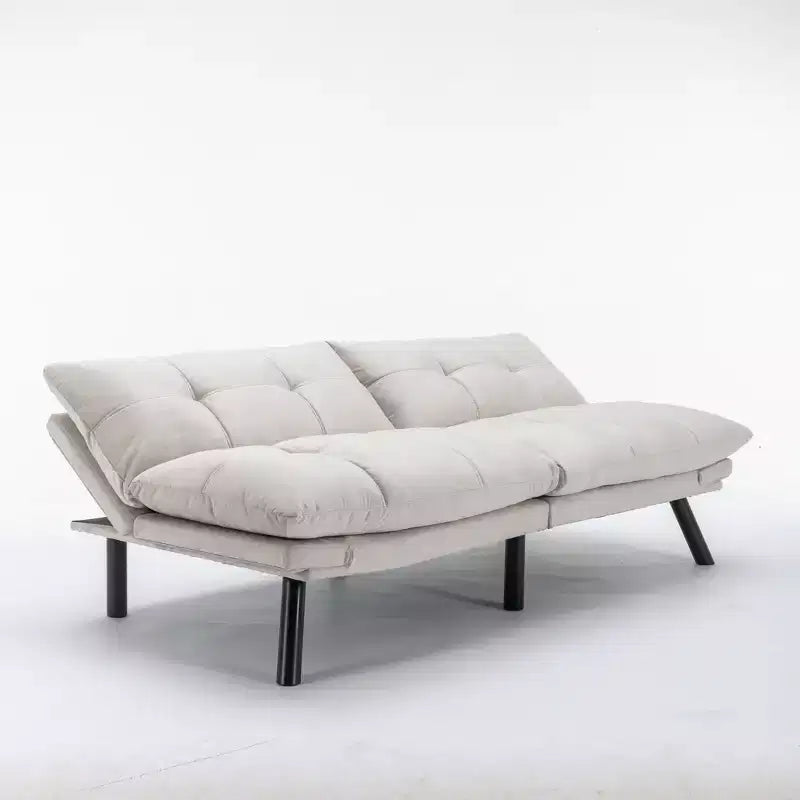 Divano Letto Trasformabile Pieghevole Moderno per Soggiorno, Camera da Letto e Piccoli Spazi - Beige