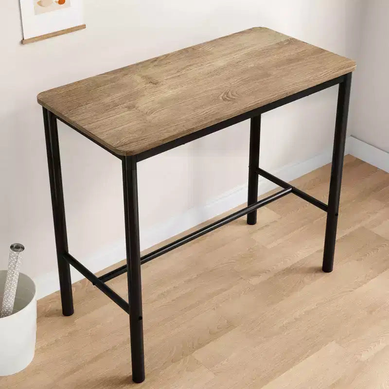 Scrivania rettangolare regolabile in altezza con telaio in metallo e ampio piano d'appoggio per ufficio, soggiorno o camera da letto