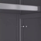 Mobile Dispensa Cucina, Dispensa Indipendente con Ruote in Lega, Armadietto Dispensa per Alimenti con Capacità di Carico Grigio Taglia Unica