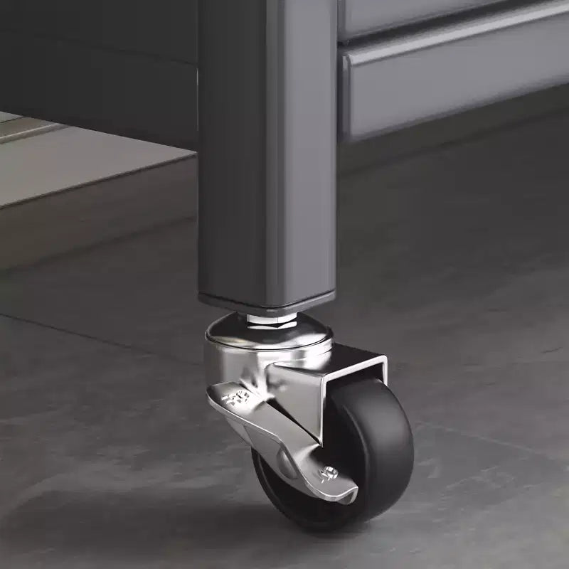 Mobile Dispensa Cucina, Dispensa Indipendente con Ruote in Lega, Armadietto Dispensa per Alimenti con Capacità di Carico Grigio Taglia Unica