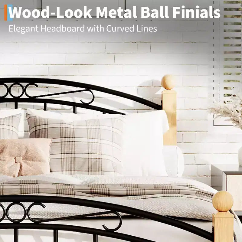 Struttura letto a piattaforma in legno con testiera, nessuna molla richiesta, vano portaoggetti sotto il letto
