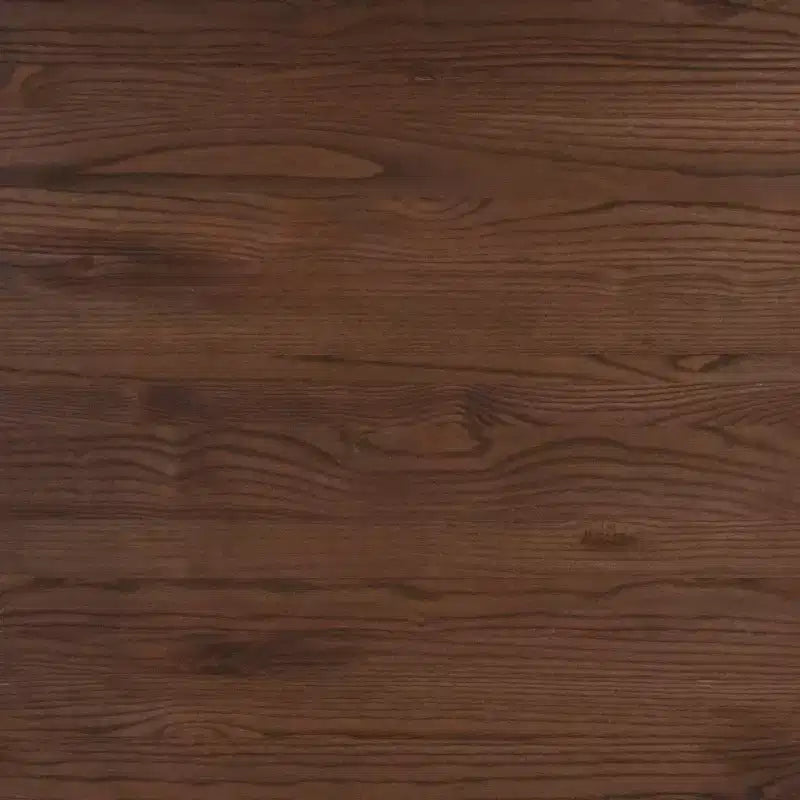 Tavolo quadrato moderno in metallo da 80 cm con piano in legno rustico per interni