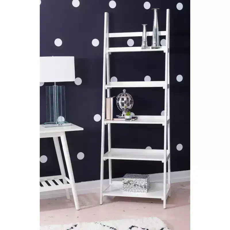 Libreria Charlotte da 183 cm a 5 ripiani con ripiani regolabili