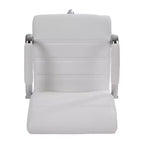 Sedia da disegno Mid-Back in similpelle con poggiapiedi regolabile e base cromata